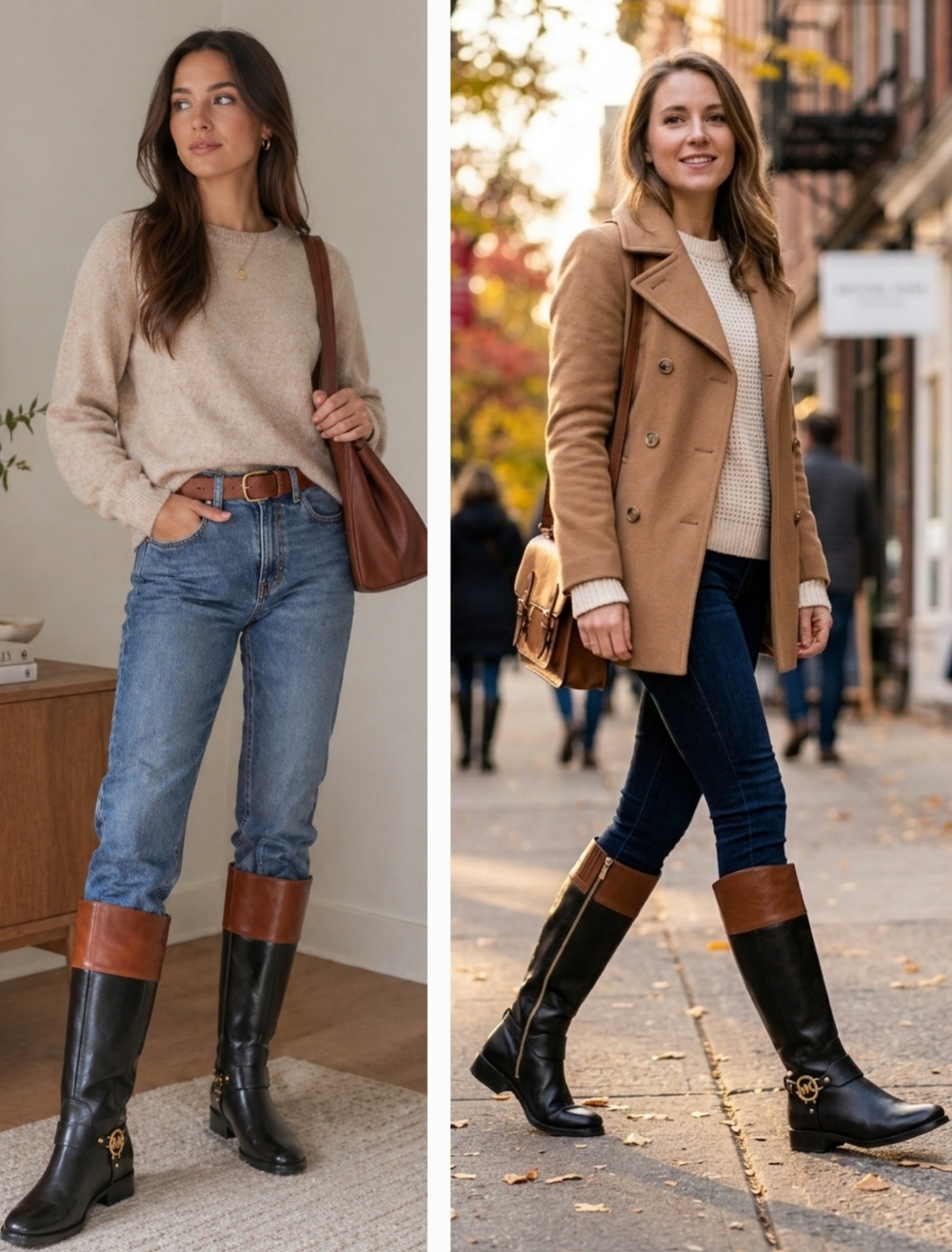 Michael Kors Fulton Harness Leather Riding Boots 6.5M - Picture 9 of 16